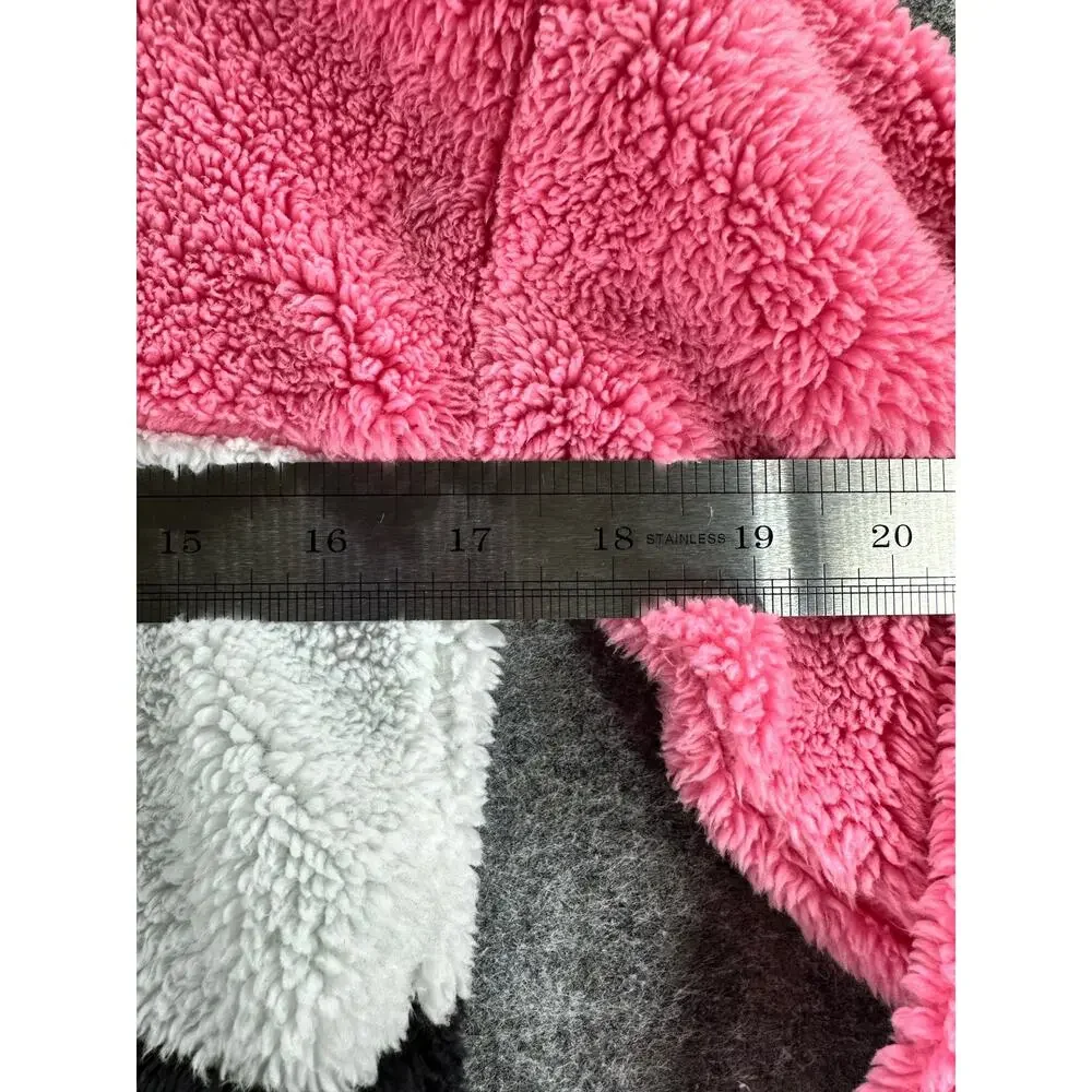 The Children's Place Girls Sherpa Fleece Quarter Zip Sweatshirt Size Medium 7/8